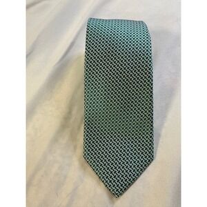 BOSS Green Geometric Pattern Silk Necktie Made in Italy‎ Men's Formal